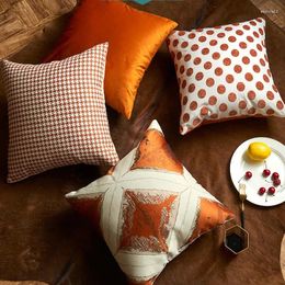 Pillow Decoration Nordic Luxury Cover 45x45cm Dot Geometric Style Square Throw Case For Home Living Room Sofa Decor