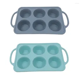 Baking Moulds 6 Cup Silicone Cake Mould Professional Bakeware Perfect Gift For Lover