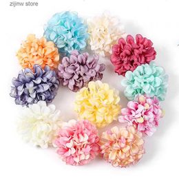 Faux Floral Greenery 10/20/50Pcs Silk Artificial Flowers Heads Wedding Decoration For Home Room Decor Fake Flower Wall Cake Decor Craft Garland Gifts Y240322