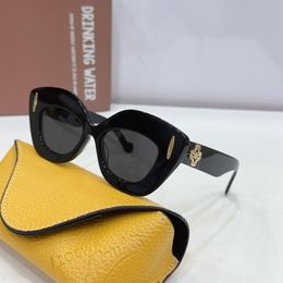 Personality Loewf Sunglasses Women's cat-eye polarizing glasses Designer men's Hip Hop sunglasses Birthday gift