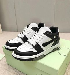 New Luxury Skate Shoe Out of Office Men Sneakers Shoes Ultra-light Rubber Sole Trainers Women's Black White Mesh Casual Walking Wholesale Couple Top Quality Box