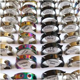 Band Rings 30Pcs Hiphop Self-Defense Spikes Stainless Steel Ring 3 Willow Nail Emergency Defence Male And Female Punk Wholes Dhgarden Dhz7Y