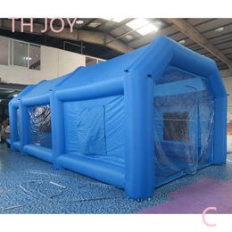 12x6x4mH (40x20x13.2ft) free air ship to door outdoor activities customized portable inflatable paint booth spray booth car painting tent for sale