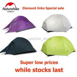 Tents and Shelters Naturehike Cloud Up 2 Tent Ultralight Camping Tent Double Layer Waterproof Tent Outdoor Hiking Backpacking Tent With Free Mat 240322