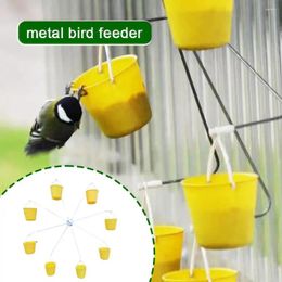 Other Bird Supplies Ferris Wheel Feeder Outdoor Hanging Food Dispenser Rack Feeding Buckets With 8 Hummingbird R4v7