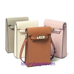 Hremms Kelyys Luxury designers bags handbags purses for women Palm pattern cowhide mini niche design crossbody bag genuine leather Original 1:1 with real logo and box