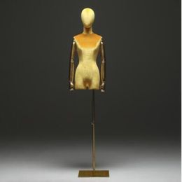 10style Golden Arm Color Window Cotton Female Mannequin Body Stand Xiaitextiles Dress Form Mannequin Jewelry Flexible Women Adjust3191