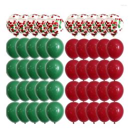 Party Decoration 50 Pcs Christmas Latex Balloon 12 Inch Decorations Santa Claus Festival Red Green