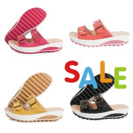 casual women's sandals for home outdoor wear casual shoes GAI Colourful apricot new style large size fashion trend women easy matching waterproof 2024 35-42