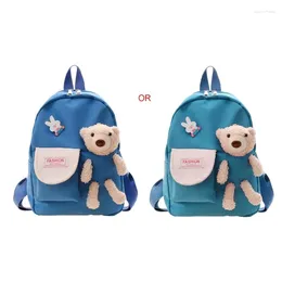 Backpack Cartoon Bear Toy School Bag For Girl Kids Kindergarten Schoolbags Children Backpacks Girls Boy Book Bags Travel Daypack