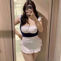 Large Size Lingerie, Chubby Mm, Passionate Midnight Charm, Flirting, Hot Spicy Bed Maid Uniform, Seductive And Sexy Pyjamas 554634
