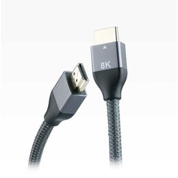 High speed Cable 2.1 8K 60Hz UHD Real High Definition Aluminium Case Video Cables