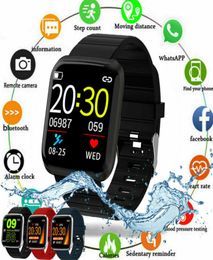 New Smart Watches Waterproof Fitness 116PRO Tracker Smart Watch Blood Pressure Step Count For iOS Andriod Smartwatch3081922