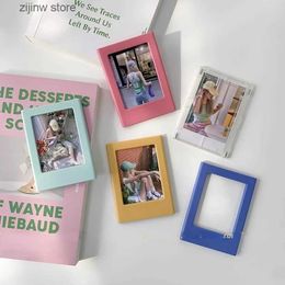 Fridge Magnets Candy Coloured 3-inch photo frame refrigerant photo tile Every changing Combination Creative Decoration Magnet Fridge Y240322