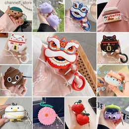 Earphone Accessories 3D Cartoon Anime Case for Samsung Galaxy Buds Pro / Buds Live / Buds 2 / Buds2 Pro Case Earphone Protective Case AccessoriesY240322