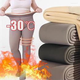 Women Socks 200/300g Winter Warm High Elastic Super Soft Pantyhose Translucent Thermal Thickened Seamless Velvet Tights