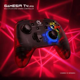 Game Controllers Joysticks GameSir T4 Pro Bluetooth Game Controller 2.4G Wireless Gamepad for Nintendo Switch Arcade MFi Games Android PhoneY240322