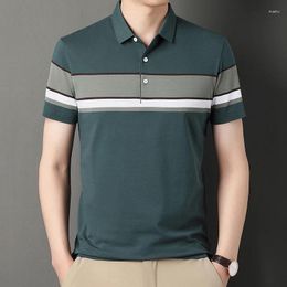 Men's Polos Polo Shirt Men 2024 Summer High Quality Cotton Short Sleeve Solid Colour Business Casual Size M-4XL