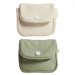 Storage Bags Elegant Coin Purse Canvas Bag Mini Headphone Headset Makeup Utility For Shopping And Sports