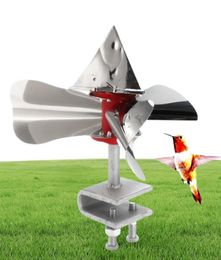 Wind Power Bird Scarer 360 Degree Reflective Birds Repellents Decoy Outdoor stainless steel Orchard Garden Pest Control Y2001069439036