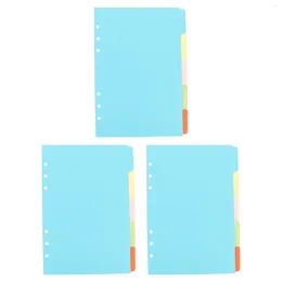 15Pcs Portable Index Dividers Decorative Binder Replaceable Tabs Office Accessories