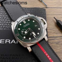 Mechanical Watches Panerass Luxury Set for Diving Series Pam01287 44mm Diameter Watch Luminous in Dark Waterproof Wristwatches Designer