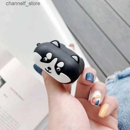 Earphone Accessories Huskie Dog for Airpods Case for Charging Box Wireless Earphone Cover Case Silicone Headphone Protective Cover Case for AirPods 2Y240322