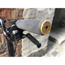 Bicycle handlebar plug universal for brompton bike Aluminium alloy grip capexpansion lock in British style gold silver black 240318