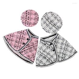 Dog Apparel Luxury Pet Hat Shawl Set Cute Scarf Saliva Towel Cat Cape Puppy Beret Fashion Accessories Marzis Yorkshire Pearl Lace