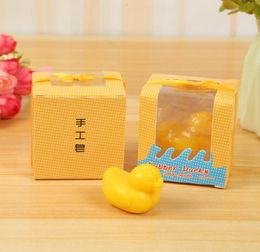 20Pcs Mini Duck Soaps Baby Showers Wedding Favour Party Yellow Colour with box8180813
