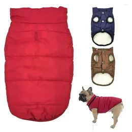 Dog Apparel Cold Proof Winter Clothes Soft Warm Dogs Vest Jacket Polyester/Cotton Comfortable Coat Outdoor