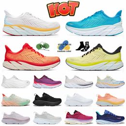 Top quality One Clifton 8 Running shoes Athletic road Men designer Women Bondi 8 trainers Clifton 9 Carbon X 2 Sports Sneakers Breathable Shock highway Outdoor 36-45