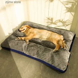 kennels pens Winter pet dog bed sofa warm mat suitable for small medium large dogs sleeping cats baskets washable dog house mats pet products Y240322