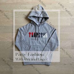 Stock Trapstar Hoodie Sweatshirt Trapstar Tracksuit Warm Winter Set Men Women Colourful Embroidery Fleece Sweatpants 123