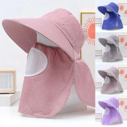 Wide Brim Hats Sunhat Fashion Face And Neck Sun Protection Summer Sunscreen Outdoor