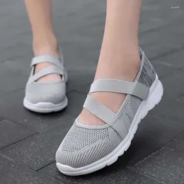 Casual Shoes 2024 Sneakers Women Flat Woman Mesh Female Soft Bottom Comfortable Fashion Plus Size 41 42