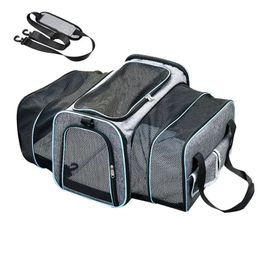 Dog Cat s Bags Shoulder Bag Portable Pet Breathable Foldable Outgoing Travel Backpack Car Portable Transport Cat Bag Cage 240318