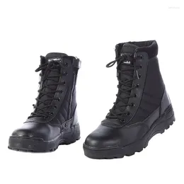 Fitness Shoes PLUS SIZE:36-46 Us Military Leather Combat Boots For Men Bot Infantry Tactical Askeri Army Bots