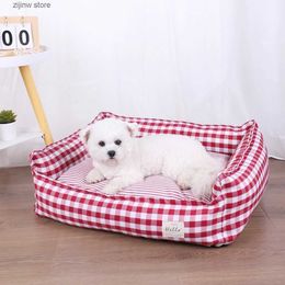 kennels pens Pet Bed for Dog Small Beds Medium Kennel Cushion Large Sofa Puppy Accessories Washable Cats Basket Warm Big Dogs Accessory Mat Y240322