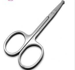 2019 Stainless steel eyebrow trimmer scissors Beard Trimmer Scissor Mini Size Shaving Shear Beard Trimmer Eyebrow9718108