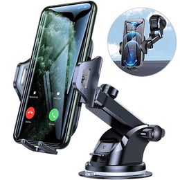 Cell Phone Mounts Holders Rotatable Car Suction Cup Phone Holder Dashboard Windscreen Mount Auto GPS Bracket CellPhone Stand For All Model Phones XR 240322