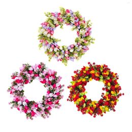 Decorative Flowers Artificial Tulip Flower Wreath Mother's Day For Wedding Teachers'
