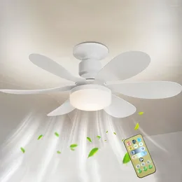 Ceiling Lights Fans With E26/27 Socket Fan LED Light Dimmable 40W/30W Warm For Garage Bathroom Bedroom Kitchen
