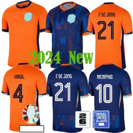 2024 25Netherlands MEMPHIS soccer jersey 2024 Holland club jerseyDE LIGT VIRGIL DUMFRIES BERGVIJN Shirt KLAASSEN BLIND football Players fan version shirts