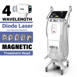 Perfectlaser 4 Wavelength Laser Diode Hair Removal Machine 755nm 808nm 940nm1064nm Painless Hair Loss Reduction Diode Laser Hair Removal Epilator Instrument