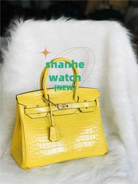 Original Tote Bag womens Crocodile leather bag quality fashion portable One Shoulder Messenger R1XF 73BH