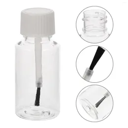 Storage Bottles 8 Pcs Empty Nail Polish Bottle Plastic Terrarium Clear Fingernail Holders Manicure