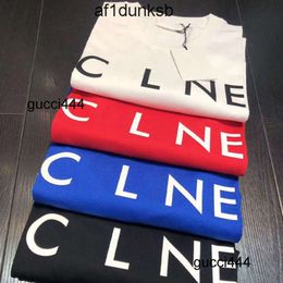 Designer mens cel ne celi celins celnes ceine 2023 Ces Mens tshirts pure cotton shortsleeved t shirts fashion casual Arc and womens tshirt couple De unisex lette PLLQ