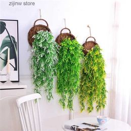 Faux Floral Greenery 75cm Malt Grass Wall Hanging Artificial Flower Indoor and Outdoor Home Decoration Plant Artificial Flower Rattan Y240322