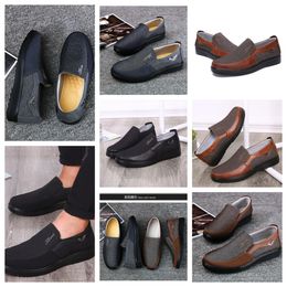 Casual Shoes GAI sneakers sports Cloth Shoes Men Singles Business Classic Top Shoes Soft Sole Slipper Flat Leathers Mens Shoes Black comfort soft size 38-50